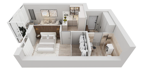 flat view