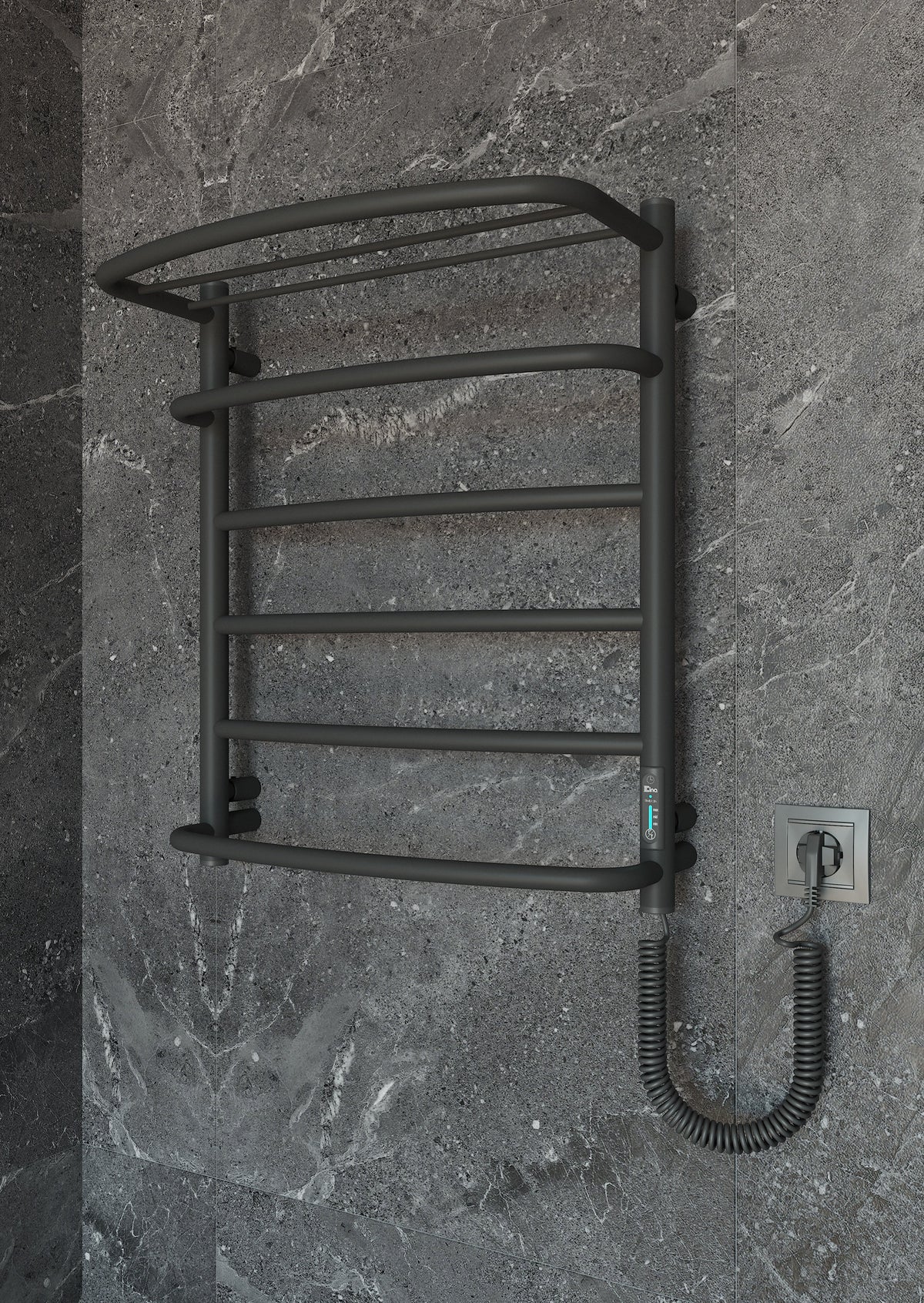 Kaskada z półką 6 Black - My Store