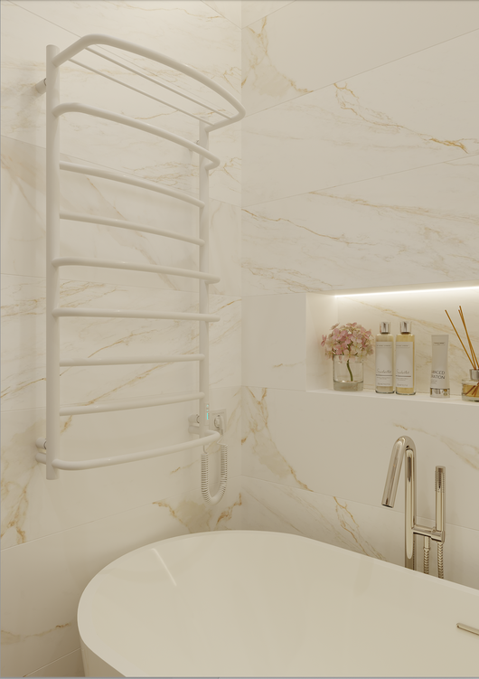 Kaskada z półką 9 White - My Store #top